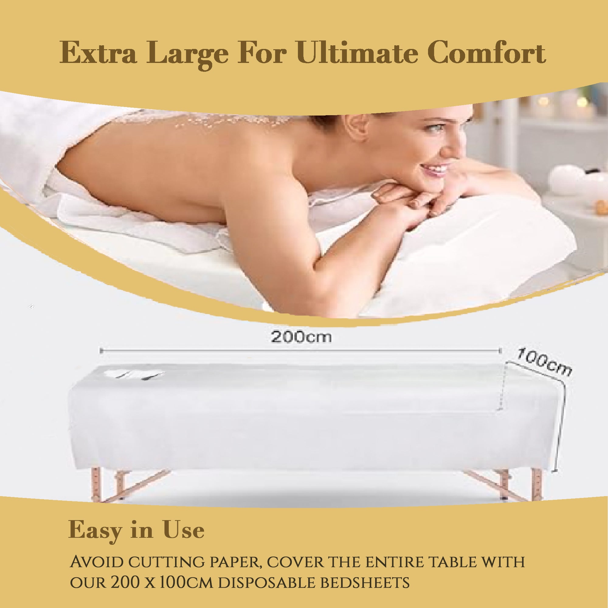 Premium Quality Disposable Bed Sheets | 100 pcs